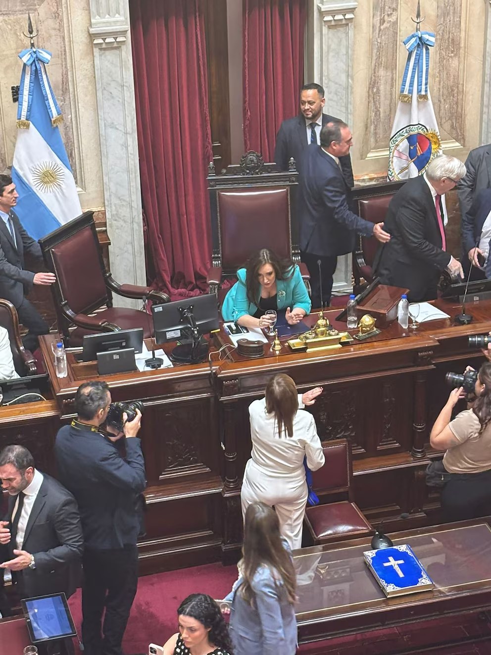 Fuerte cruce entre Villarruel y Bullrich por una sesión en el&nbsp;Senado